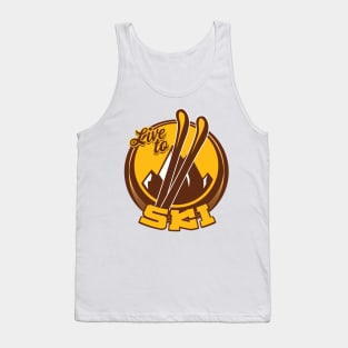 Live to Ski Tank Top